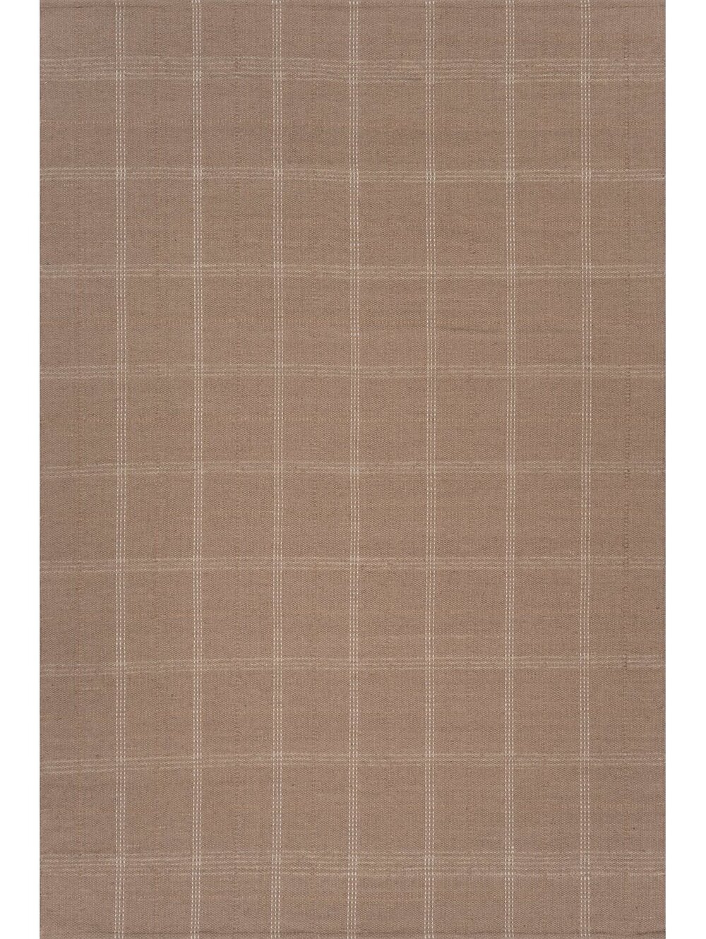 Rugs USA Downing Plaid Wool Rug by Nate Berkus | Sand Rug Size 7'6"x9'6"